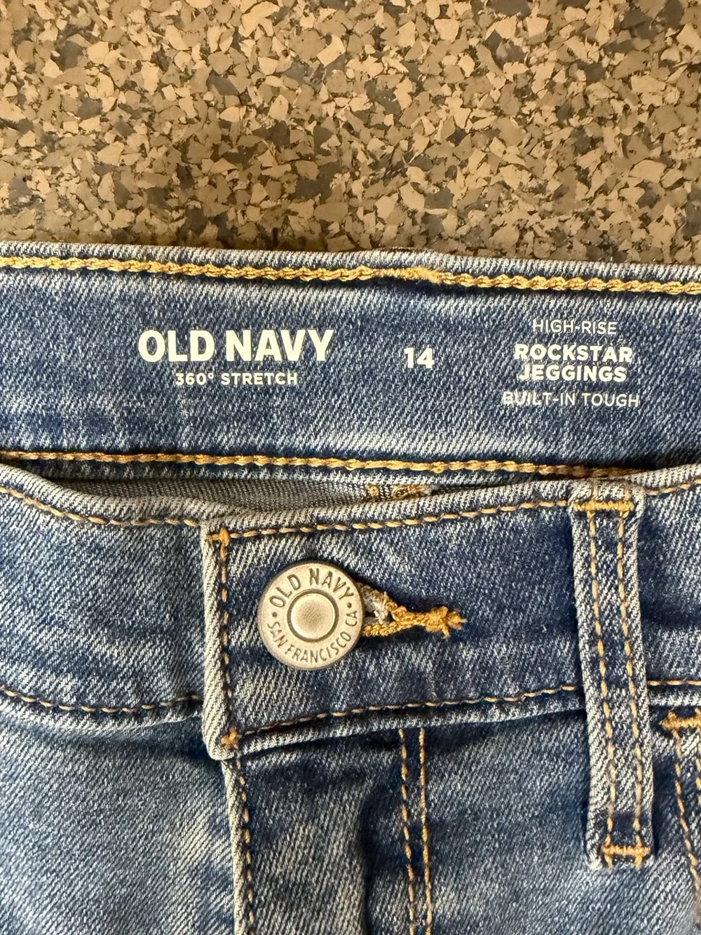 Old Navy Girl Light Wash Jeggings - Faded Blue